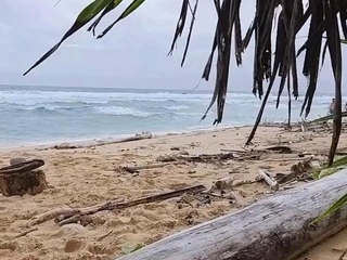 Public Beach Butt Plug Insertion by a Solo Female