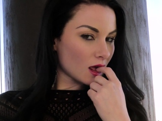 Lingerie raven goddess fond of IR fuck