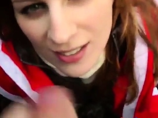 Winter Facial with Redhead Amateur