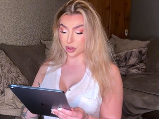 Stockings SPH femdom degrades tiny dick