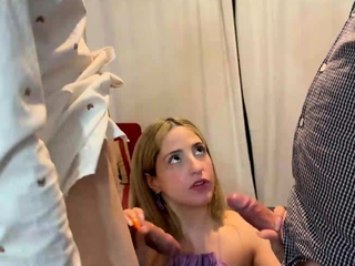 Tenants party with real estate agent in 3some – divine