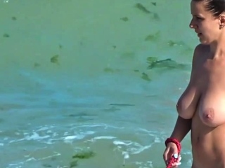 my busty stepsister enjoys the sea