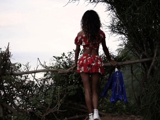 Nana Konishi Asian model likes sex outdoors on the beach